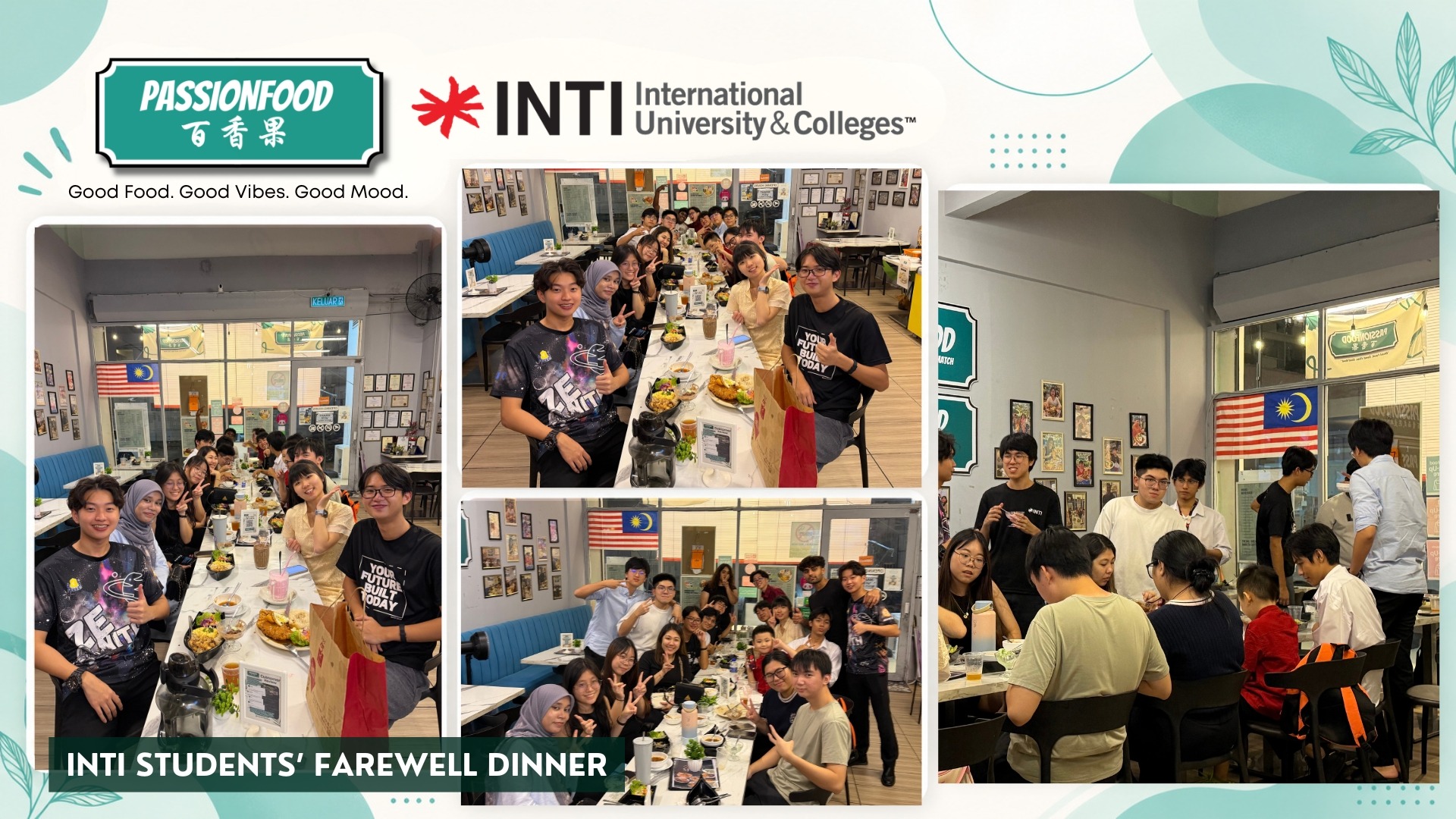 INTI students’ farewell dinner hosted at PassionFood D’Piazza Mall